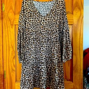 Leopard dress. Absolutely adorable!